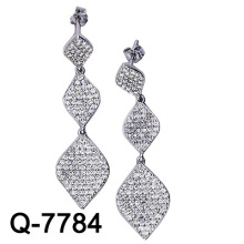 925 Silver Micro Pave Chandelier Earrings (Q-7784. JPG)